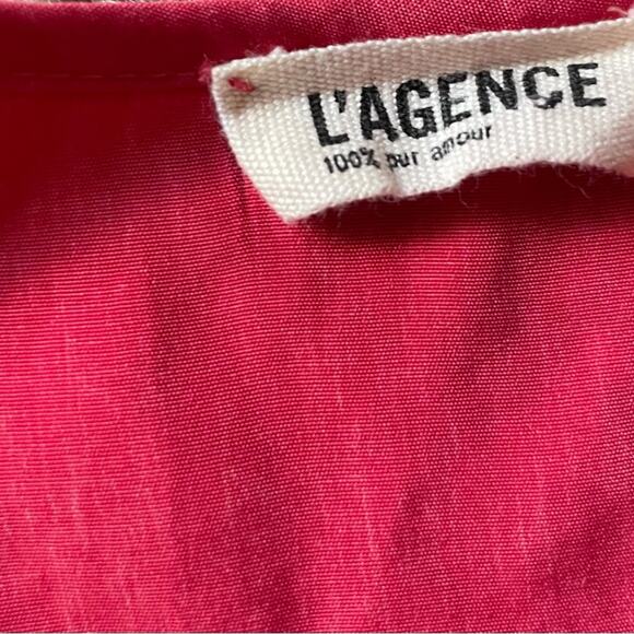 L’AGENCE Womens/Teen Cocktail Mini Dress One Shoulder Pleated Draped Size 4 - Picture 6 of 9